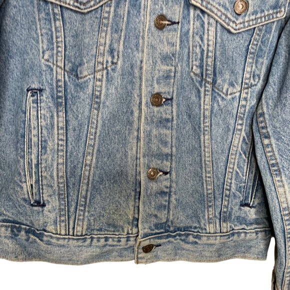 Vintage Levi's 70506 Denim Jacket Jean Stone Wash Button Front Size Medium - Picture 4 of 9